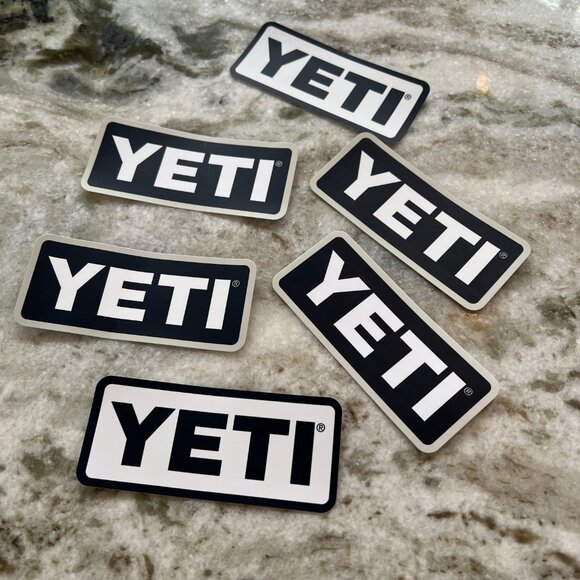 Authentic Yeti Stickers 6 Pack Bundle - Picture 2 of 3
